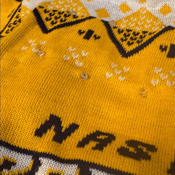 Nashville Predators Yellow Holiday Sweater - Picture 4 of 4